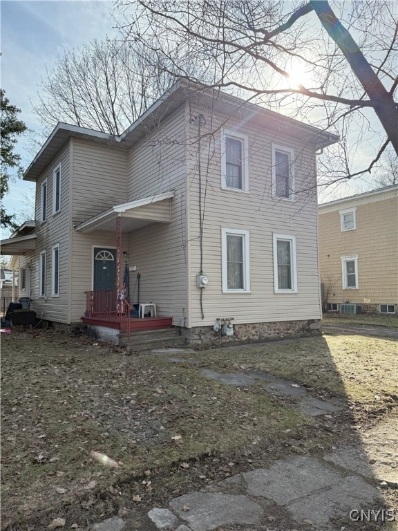 view of rear view of property