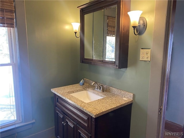 bathroom featuring vanity