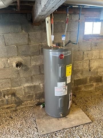 utilities featuring electric water heater