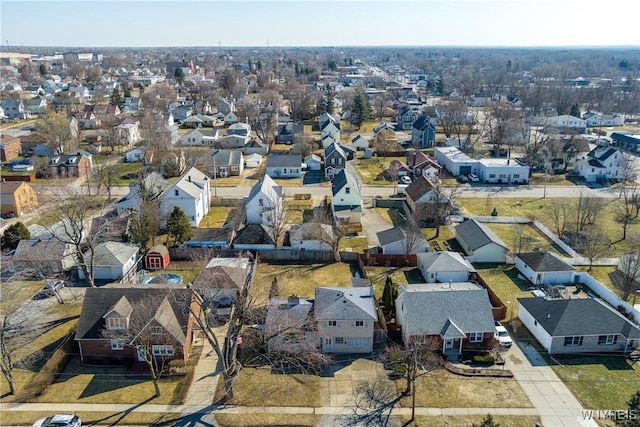 birds eye view of property featuring a residential view