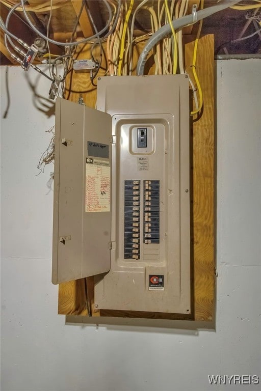 utility room with electric panel