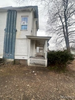 view of rear view of property