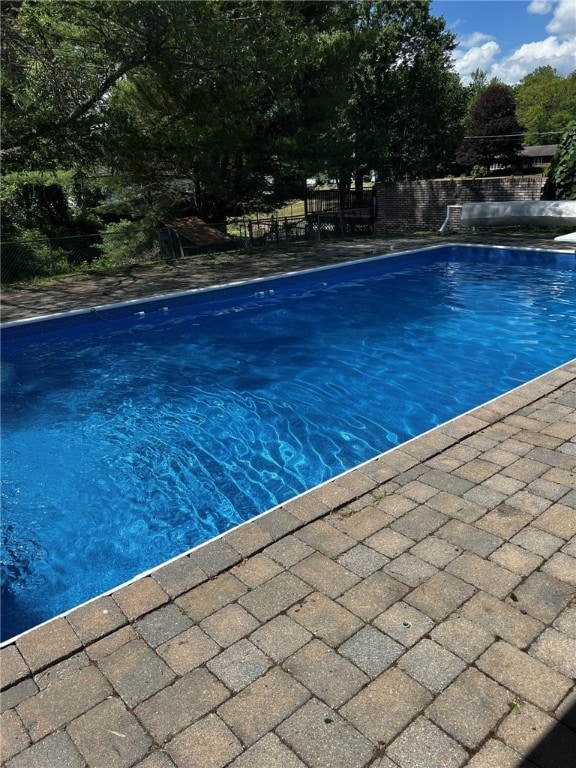 outdoor pool with fence