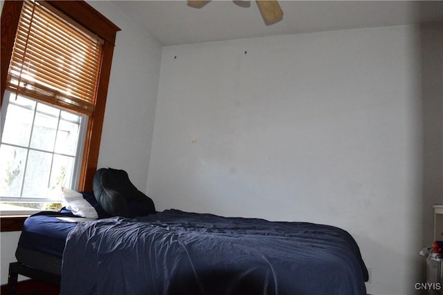 bedroom with a ceiling fan