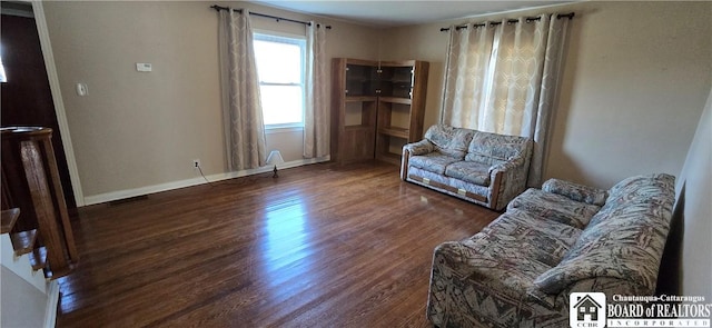 1620 Haskell Rd, Portville, NY 14760 - living room featuring baseboards and wood finished floors