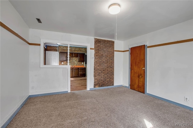 view of carpeted empty room