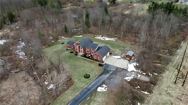 birds eye view of property