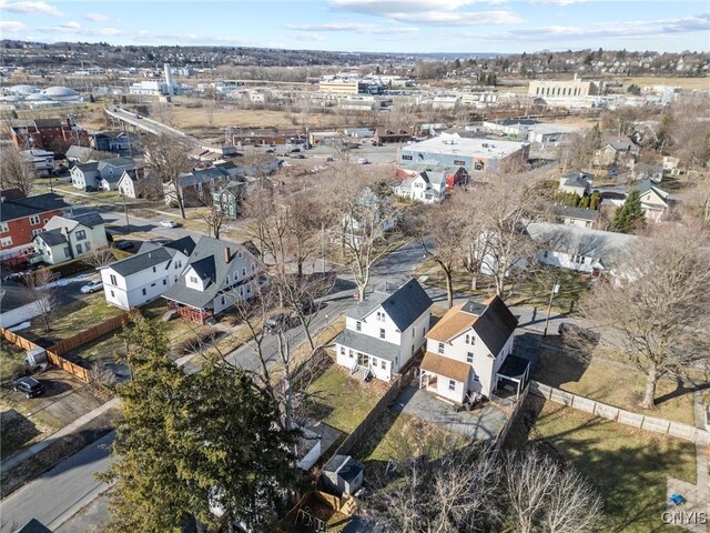 aerial view featuring a residential view