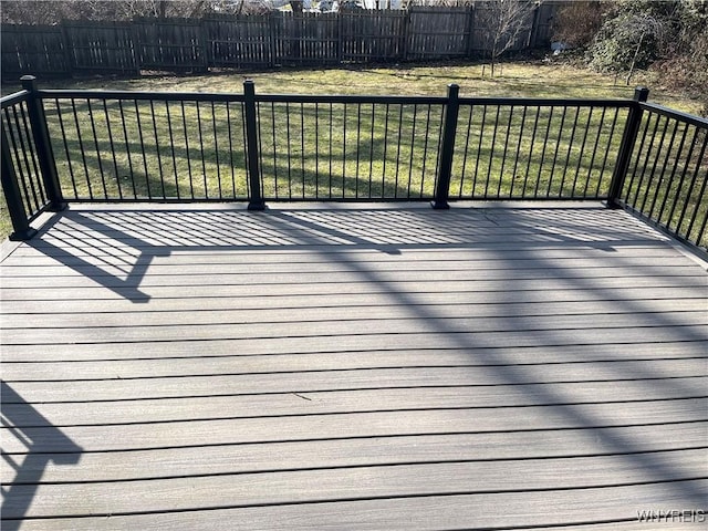 wooden deck with fence