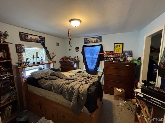 bedroom featuring carpet flooring