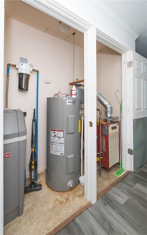 utilities featuring water heater