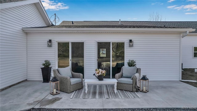 view of patio / terrace with an outdoor hangout area