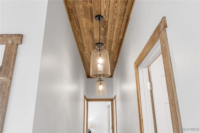 room details with wooden ceiling