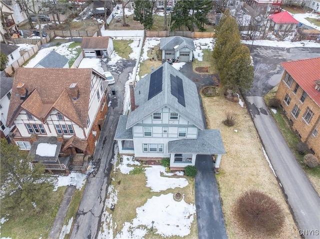 bird's eye view featuring a residential view