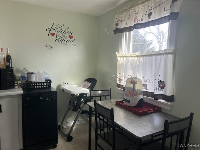 view of dining room