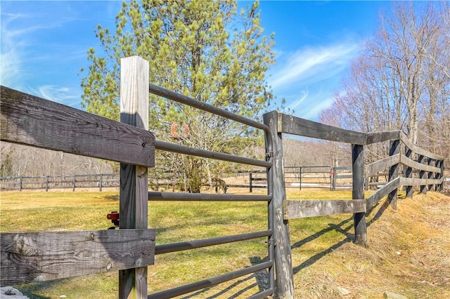 exterior space featuring fence