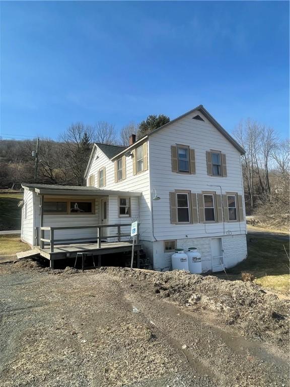 view of rear view of property