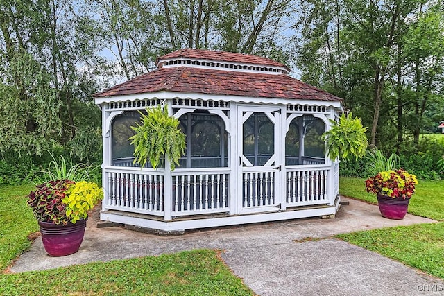 view of home's community featuring a gazebo