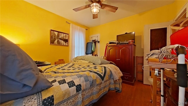 1644 Saint Agnes Ave, Utica, NY 13501 - bedroom featuring ceiling fan and wood finished floors