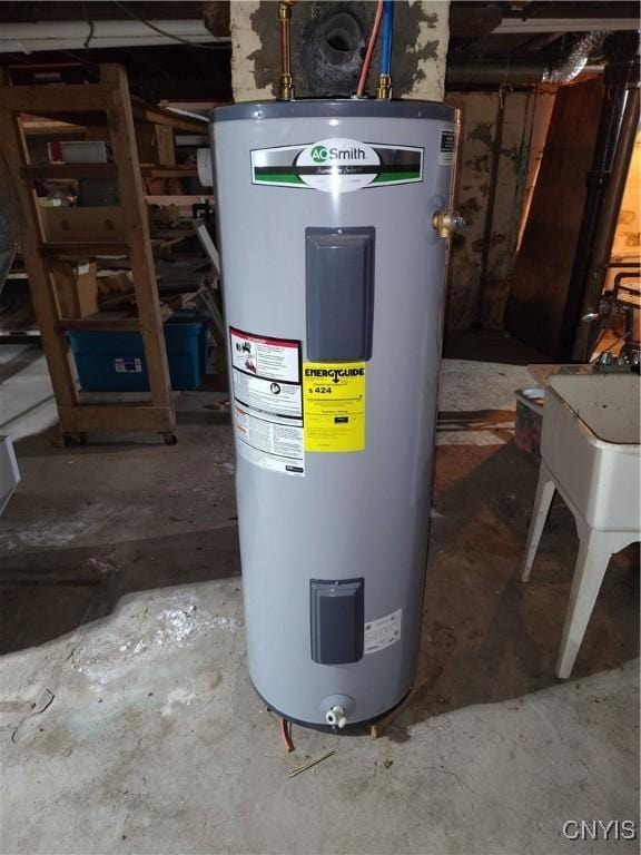 1644 Saint Agnes Ave, Utica, NY 13501 - utility room featuring electric water heater