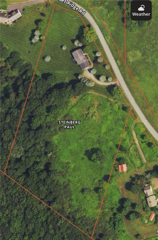 123 Sunset Ridge Rd, Otsego, NY 13326 - aerial overview of property's location with property boundaries highlighted