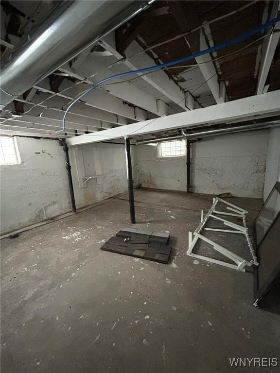 view of basement