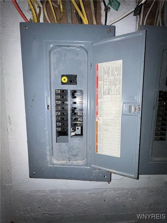 utility room featuring electric panel