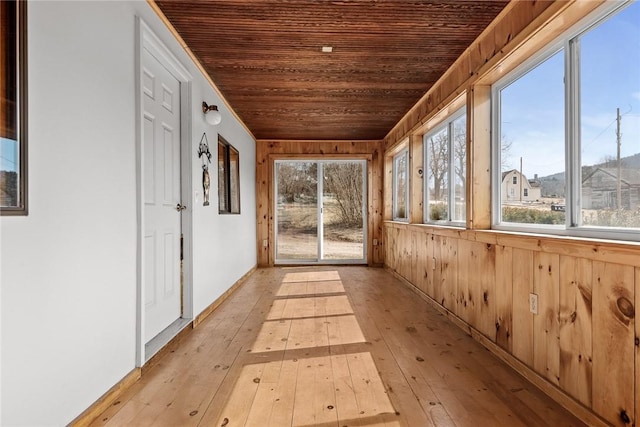 7317 County Highway 33, Kortright, NY 13739 - unfurnished sunroom featuring wooden ceiling