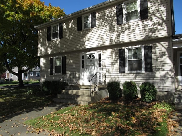 view of colonial home