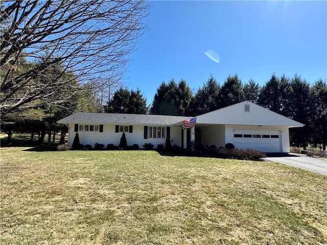 4 Ravine Park N, Oneonta-City, NY 13820 - ranch-style home featuring a garage, asphalt driveway, and a front yard