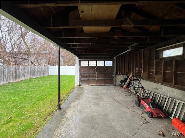 13 Birdsall St, Norwich-City, NY 13815 - garage featuring a carport