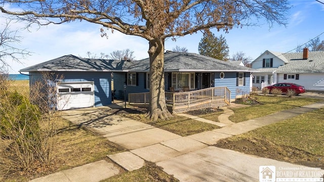 92 E Pine St, Dunkirk-City, NY 14048 - single story home with a garage, a porch, and driveway