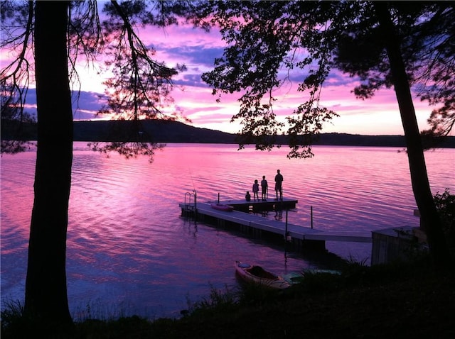196 Wellington Ln, Springfield, NY 13326 - dock area with a water view