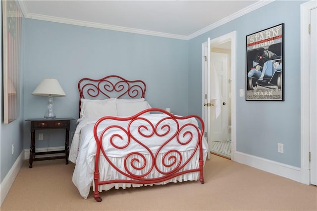 196 Wellington Ln, Springfield, NY 13326 - carpeted bedroom with crown molding and baseboards