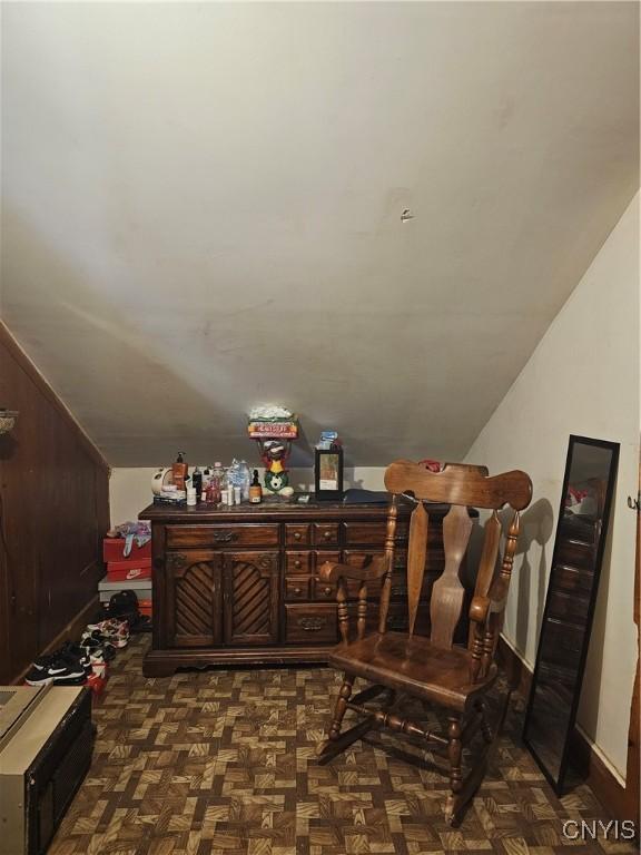 406 S George St, Rome-Inside, NY 13440 - bonus room with wood walls and vaulted ceiling