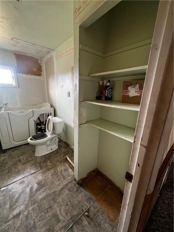 bathroom with toilet