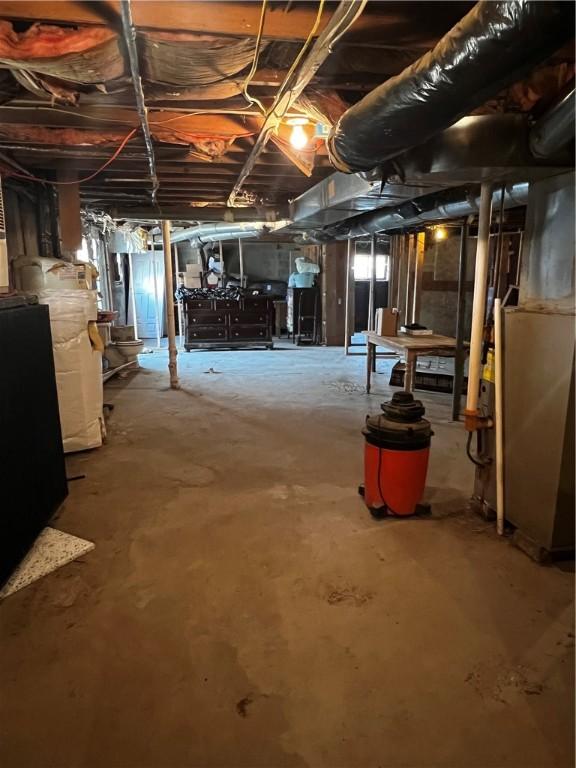 view of basement