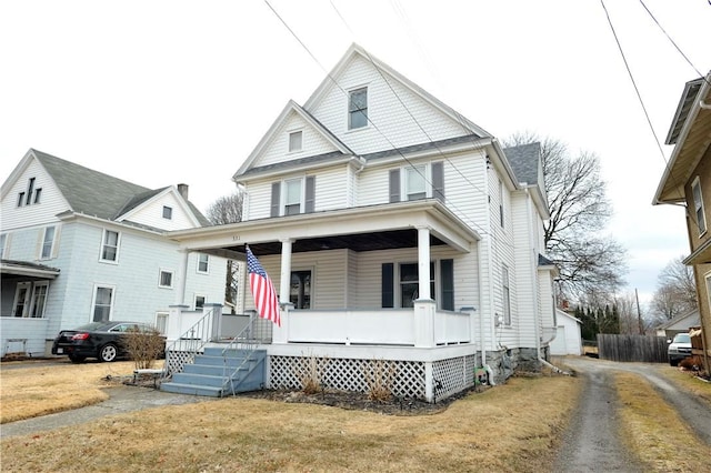 331 W Washington Ave, Elmira-City, NY 14901 - view of front of home featuring a porch