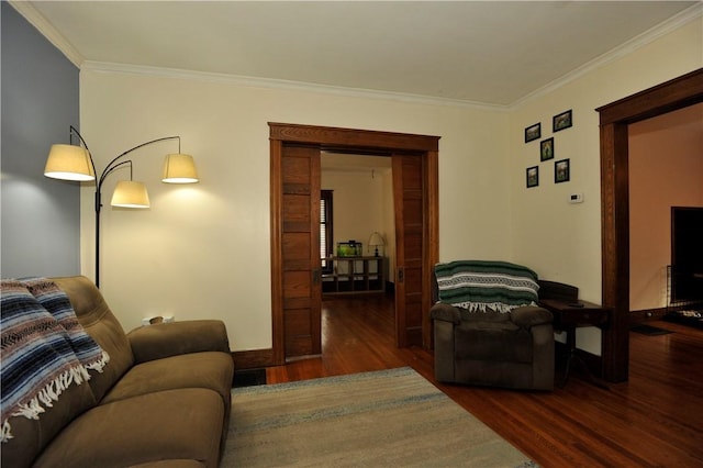 331 W Washington Ave, Elmira-City, NY 14901 - living area with wood finished floors and ornamental molding