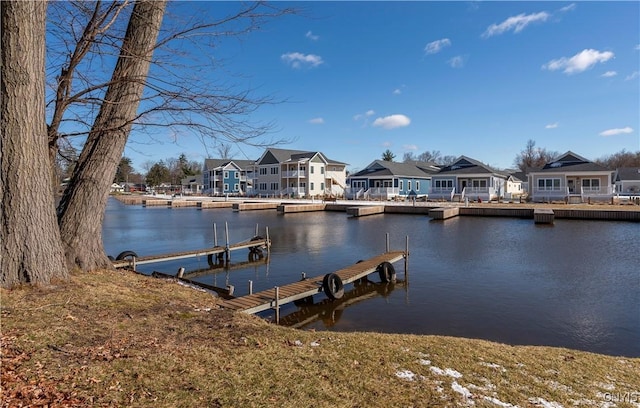 806 Clifford Ave, Vienna, NY 13157 - view of dock featuring a residential view and a water view