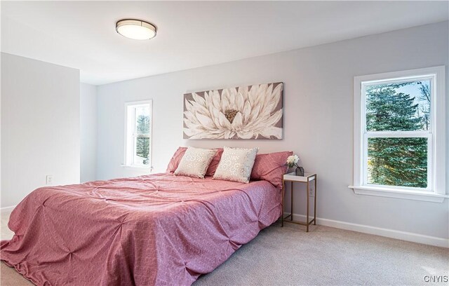 806 Clifford Ave, Vienna, NY 13157 - bedroom with multiple windows, baseboards, and carpet