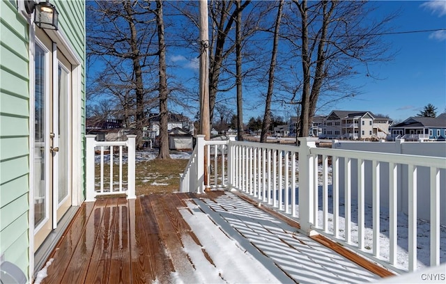 806 Clifford Ave, Vienna, NY 13157 - wooden terrace with a residential view
