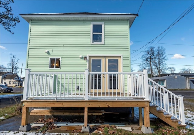 806 Clifford Ave, Vienna, NY 13157 - rear view of property with a deck