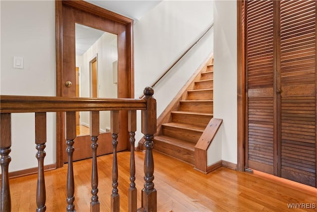 67 Nottingham Ter, Buffalo, NY 14216 - stairs with wood finished floors and baseboards