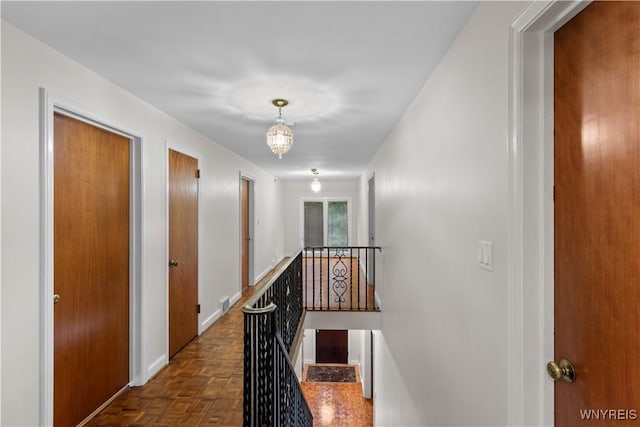 67 Nottingham Ter, Buffalo, NY 14216 - corridor with an upstairs landing