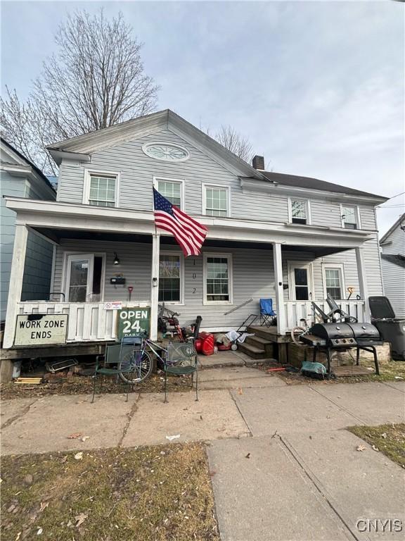 102 Expense St, Rome-Inside, NY 13440 - view of front of property with a porch