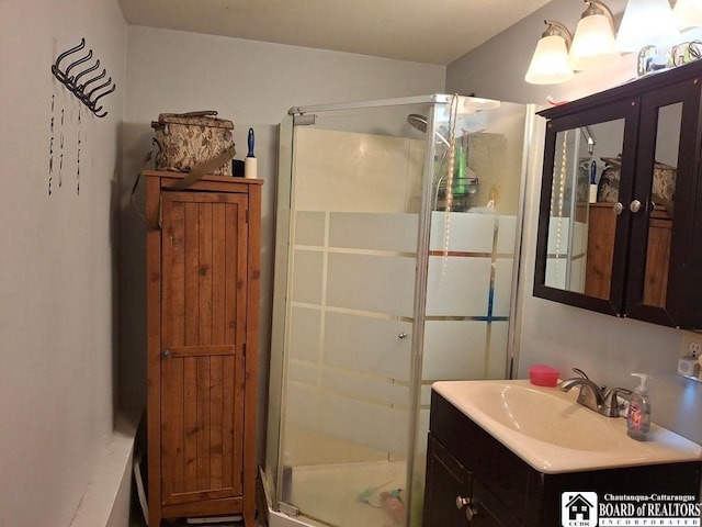 6098 Shady Ln, Lyndon, NY 14737 - full bath featuring a shower stall and vanity