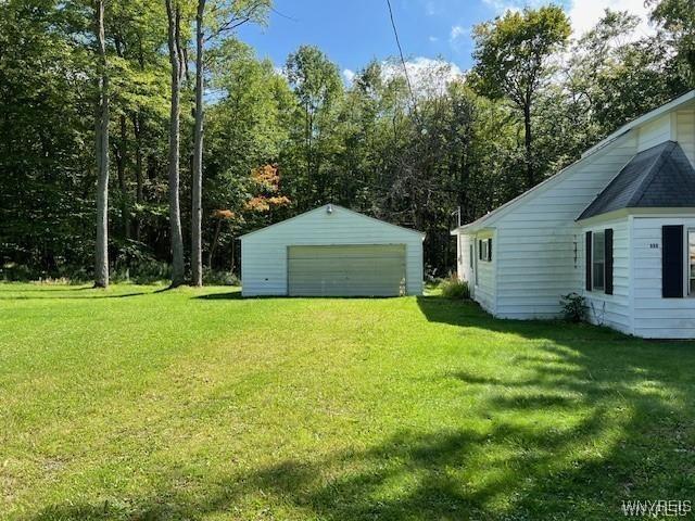 508 Ho Sta Geh Rd, Allegany, NY 14760 - view of yard with an outbuilding and a detached garage