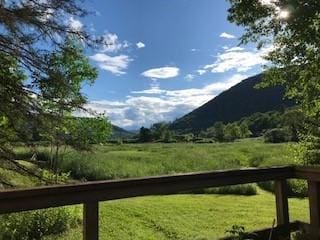 exterior space with a rural view