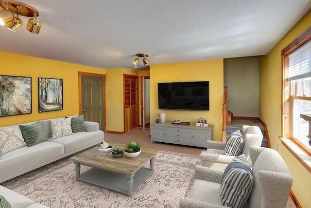 272 Arbor Hill Rd, Delhi, NY 13753 - carpeted living room featuring baseboards